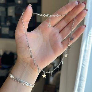 Sterling silver star necklace from Italy